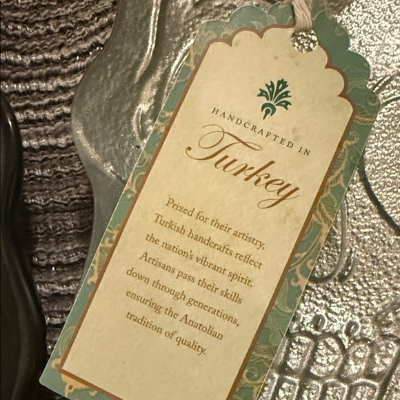 2/$25 Set of 4 Skull glass trinket trays made in Turkey 🆕 - Picture 2 of 7